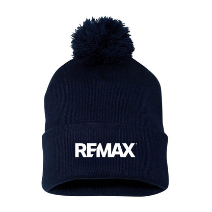 Brand Refresh Pom-Pom 12" Knit Beanie