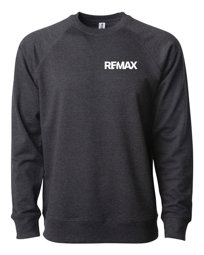 Brand Refresh Unisex Lightweight Loopback Terry Crewneck Sweatshirt