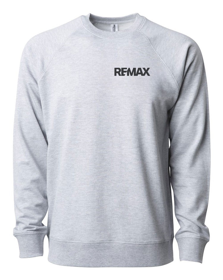 Brand Refresh Unisex Lightweight Loopback Terry Crewneck Sweatshirt