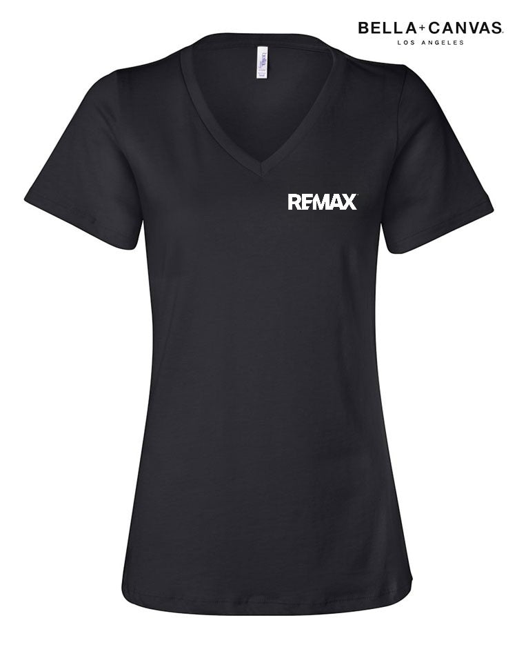 Brand Refresh Bella + Canvas Women’S Relaxed Jersey V-Neck T-Shirt