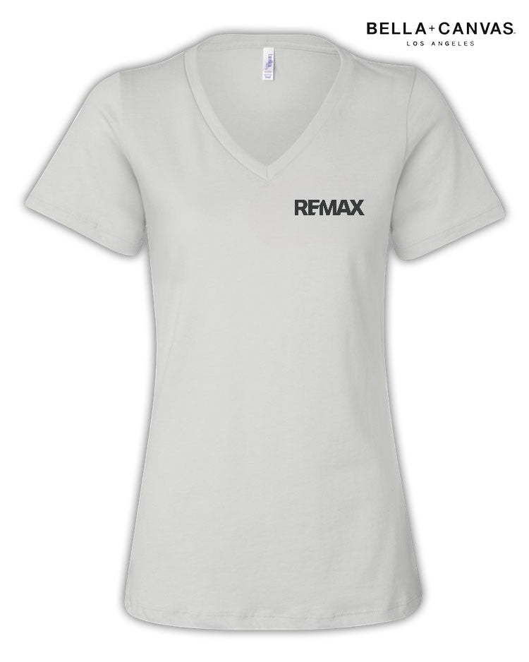 Brand Refresh Bella + Canvas Women’S Relaxed Jersey V-Neck T-Shirt