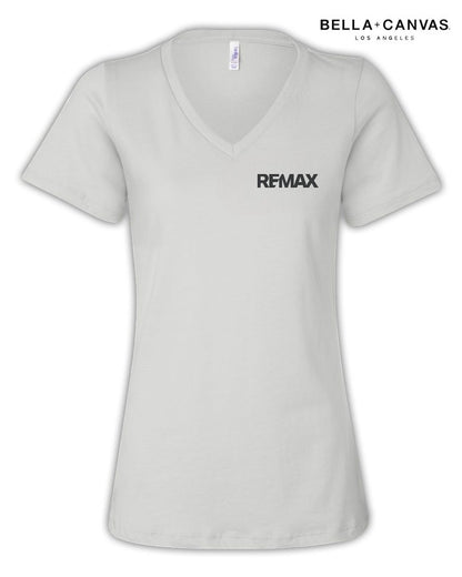 Brand Refresh Bella + Canvas Women’S Relaxed Jersey V-Neck T-Shirt