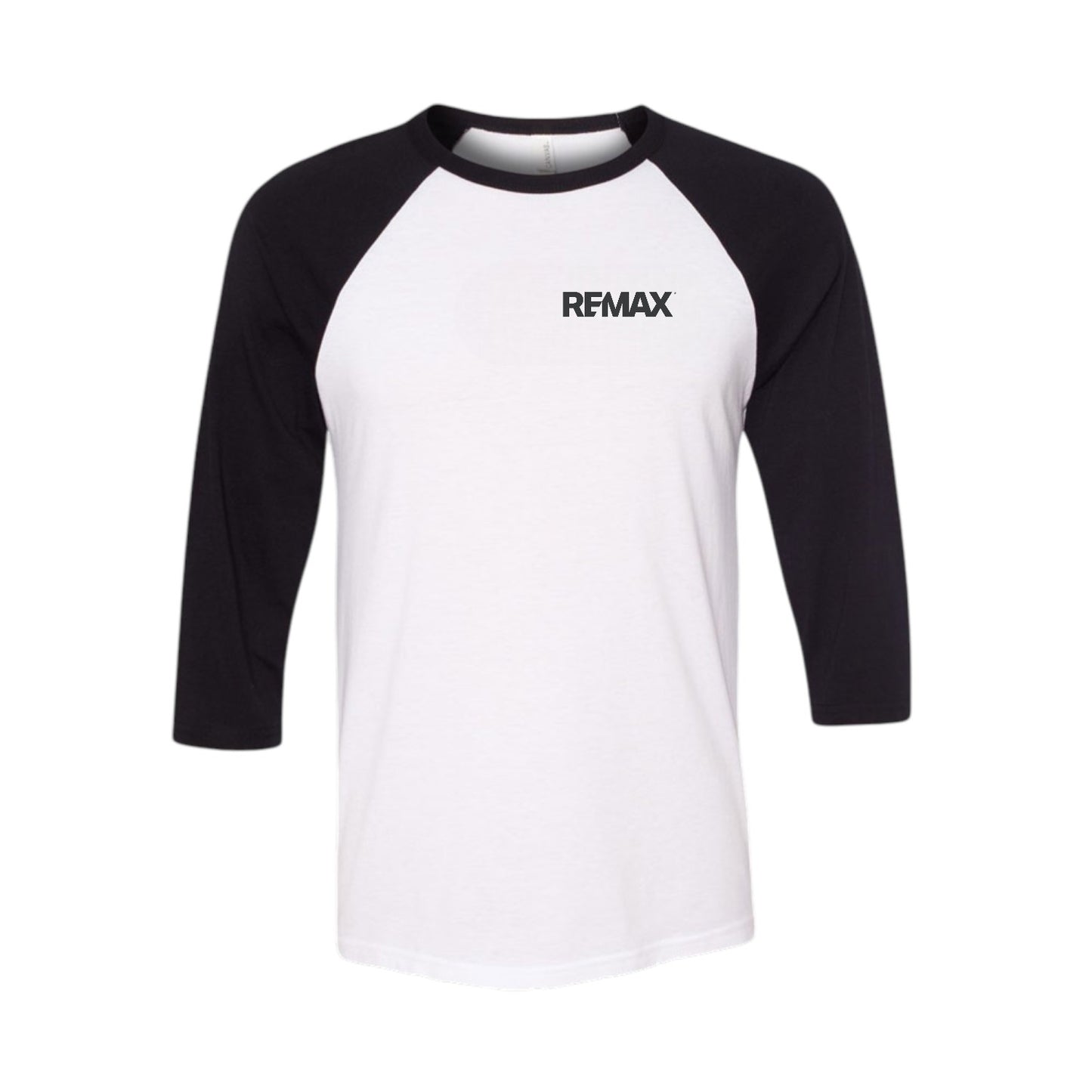 Brand Refresh Bella + Canvas Unisex Three-Quarter Sleeve Baseball T-Shirt