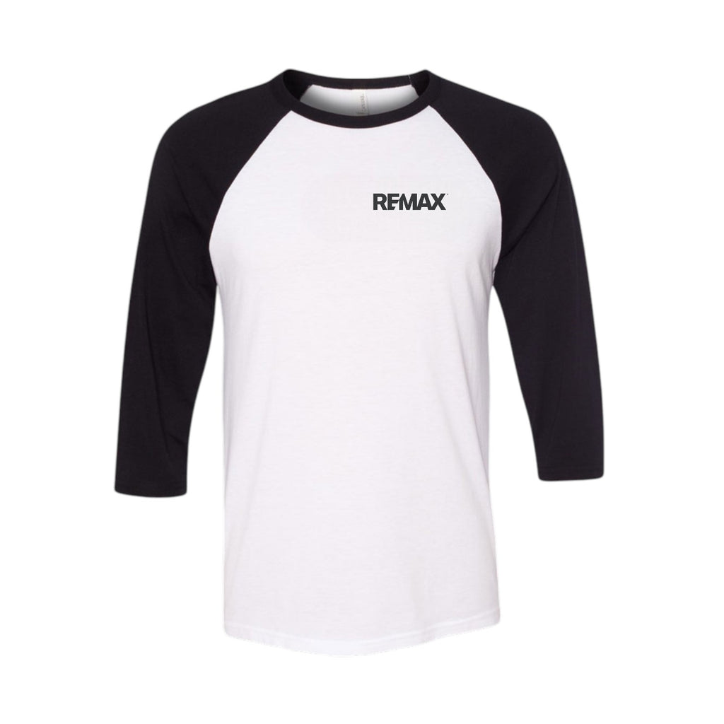 Brand Refresh Bella + Canvas Unisex Three-Quarter Sleeve Baseball T-Shirt