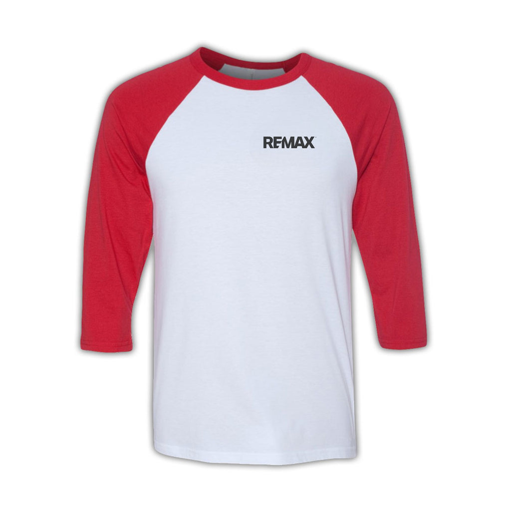 Brand Refresh Bella + Canvas Unisex Three-Quarter Sleeve Baseball T-Shirt - Embroidered