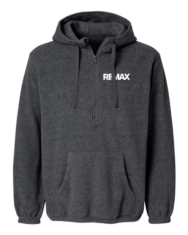 Brand Refresh Men's Polar Fleece Quarter-Zip Pullover Hoodie