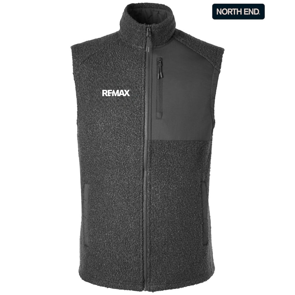 Brand Refresh North End Men's Aura Sweater Fleece Vest