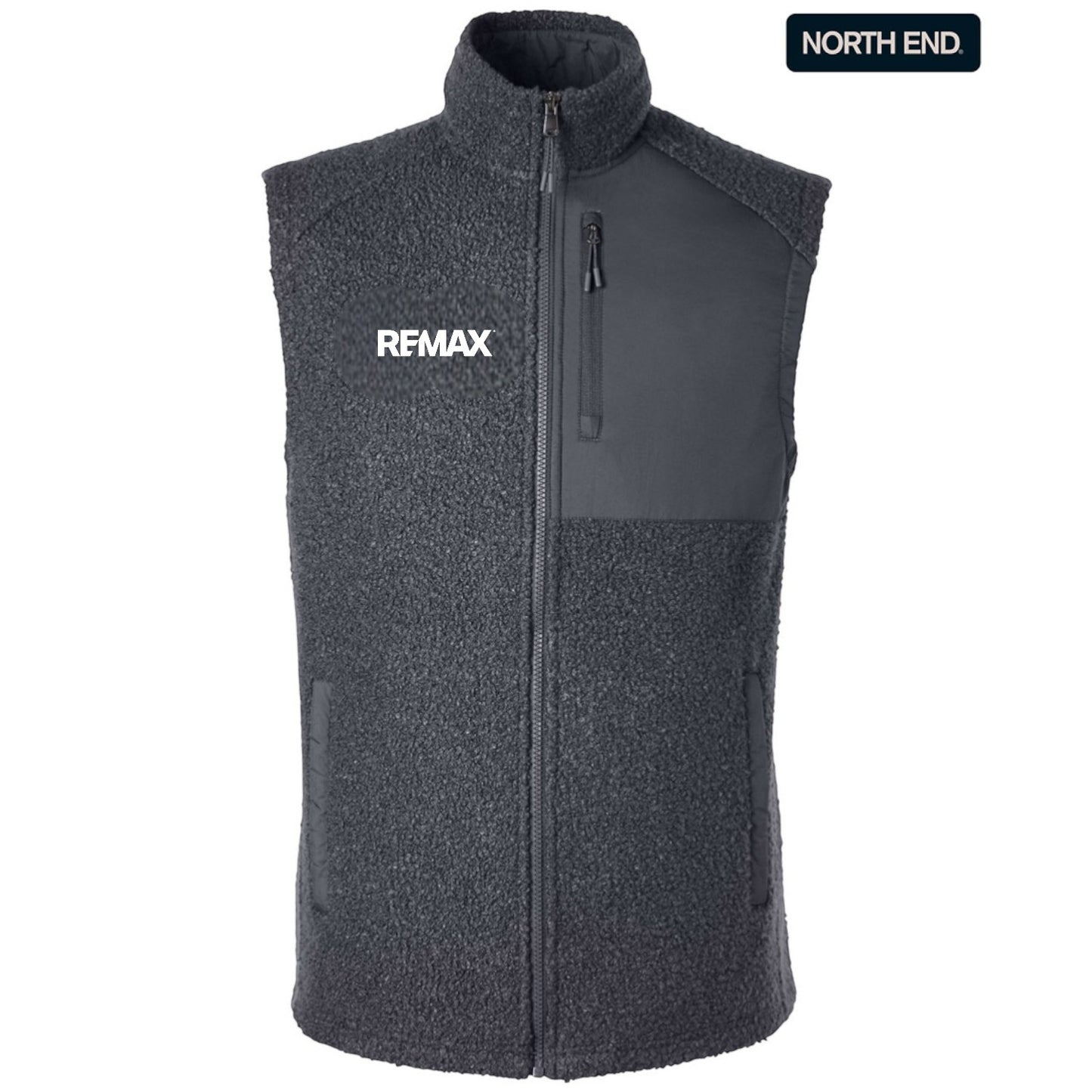 Brand Refresh North End Men's Aura Sweater Fleece Vest