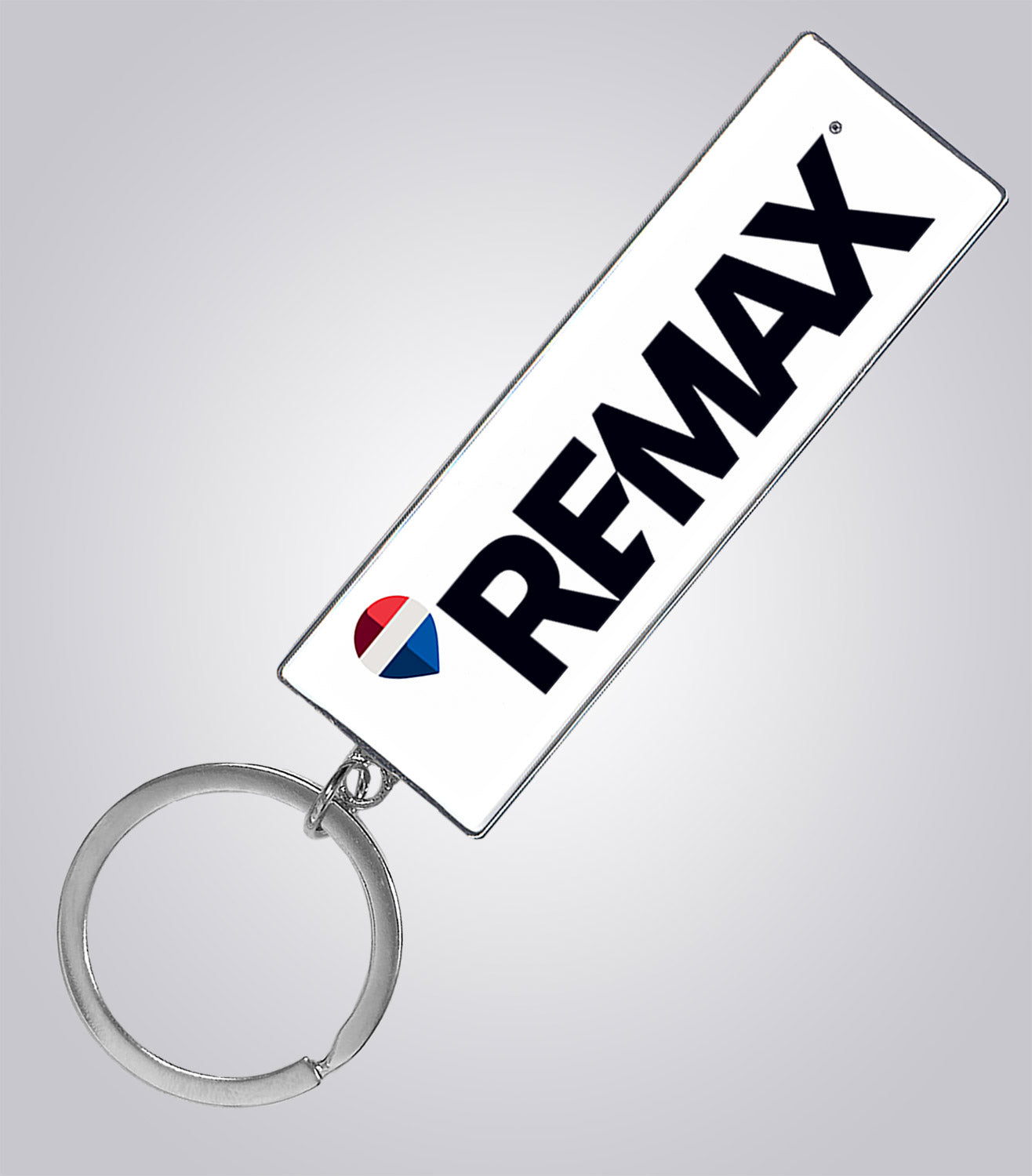 REMAX 2.75" Metal Keychain - Brand Refresh - Full Color Logo Personalized