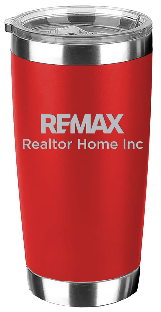 20 Oz. Stainless Steel Travel Tumbler - Brand Refresh - One Color Logo - Personalized [Minimum Order: 24 Pcs]