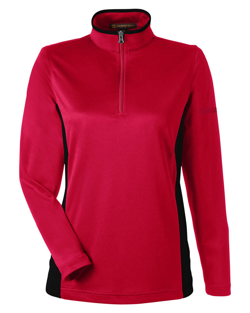 Brand Refresh Ladies' Flash Snag Protection Plus Il Colorblock Quarter-Zip