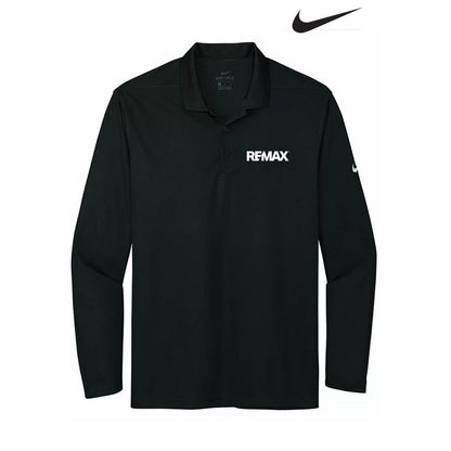 Black long-sleeve shirt with REMAX logo on a white background