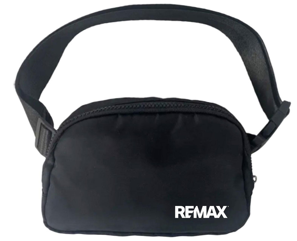 Black bag with REMAX branding on a white background