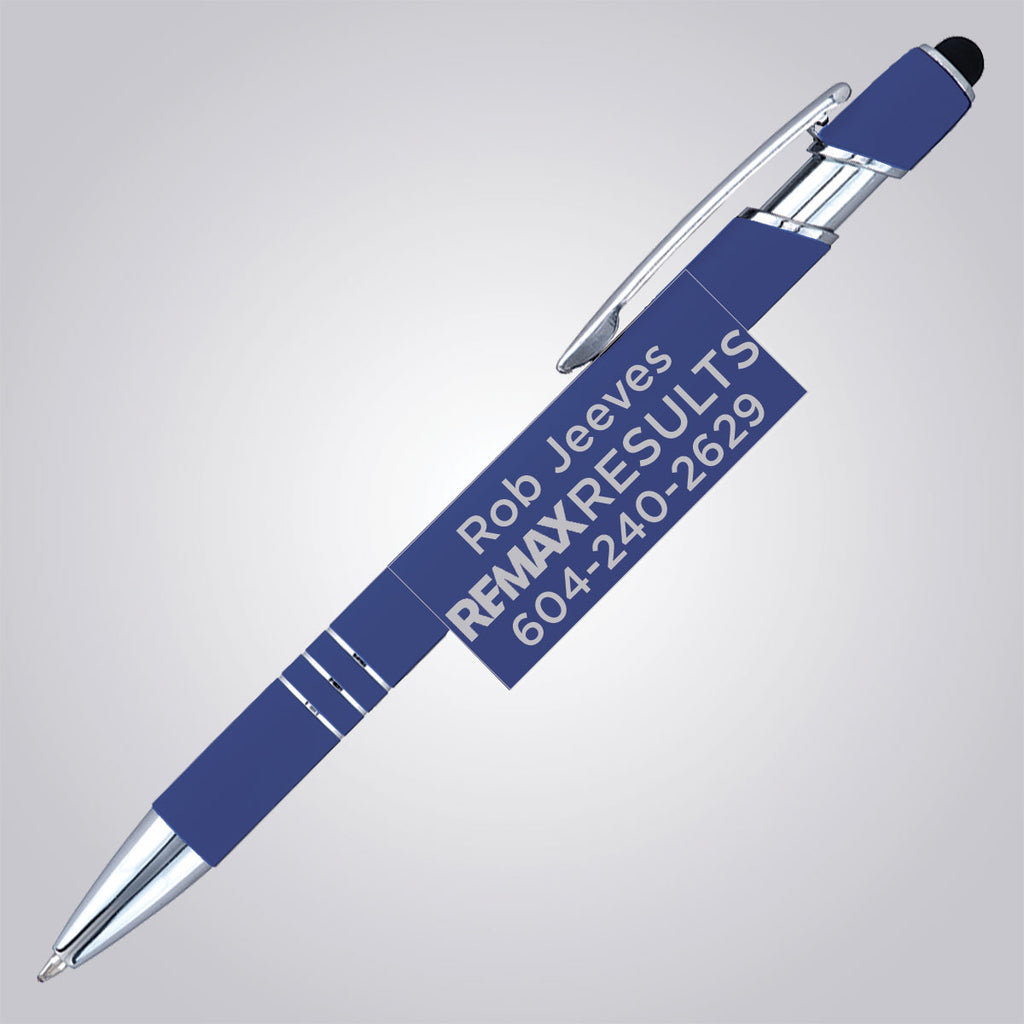 Textari® Comfort Stylus Pen - Blue - Personalized - Brand Refresh - One Color Logo