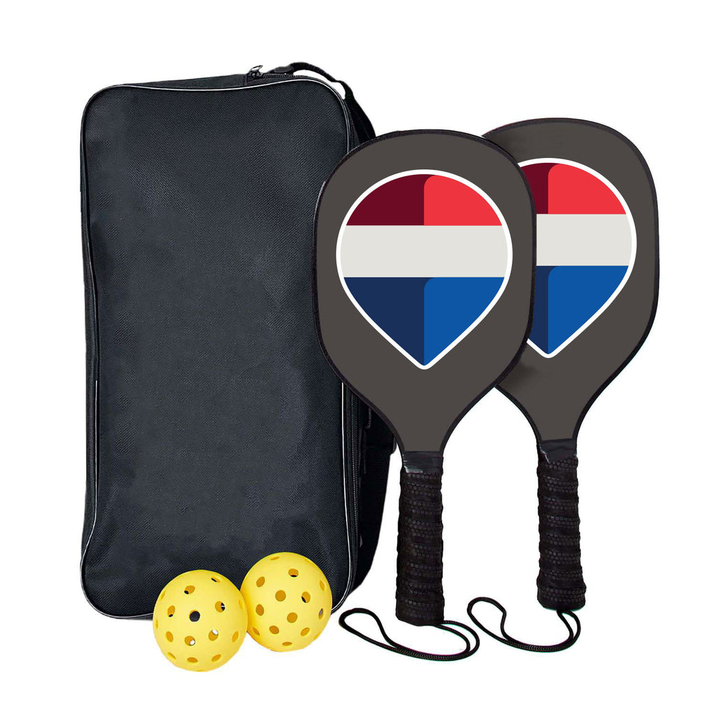 Pickleball Paddle And Ball Set - Brand Refresh - Full Color Logo