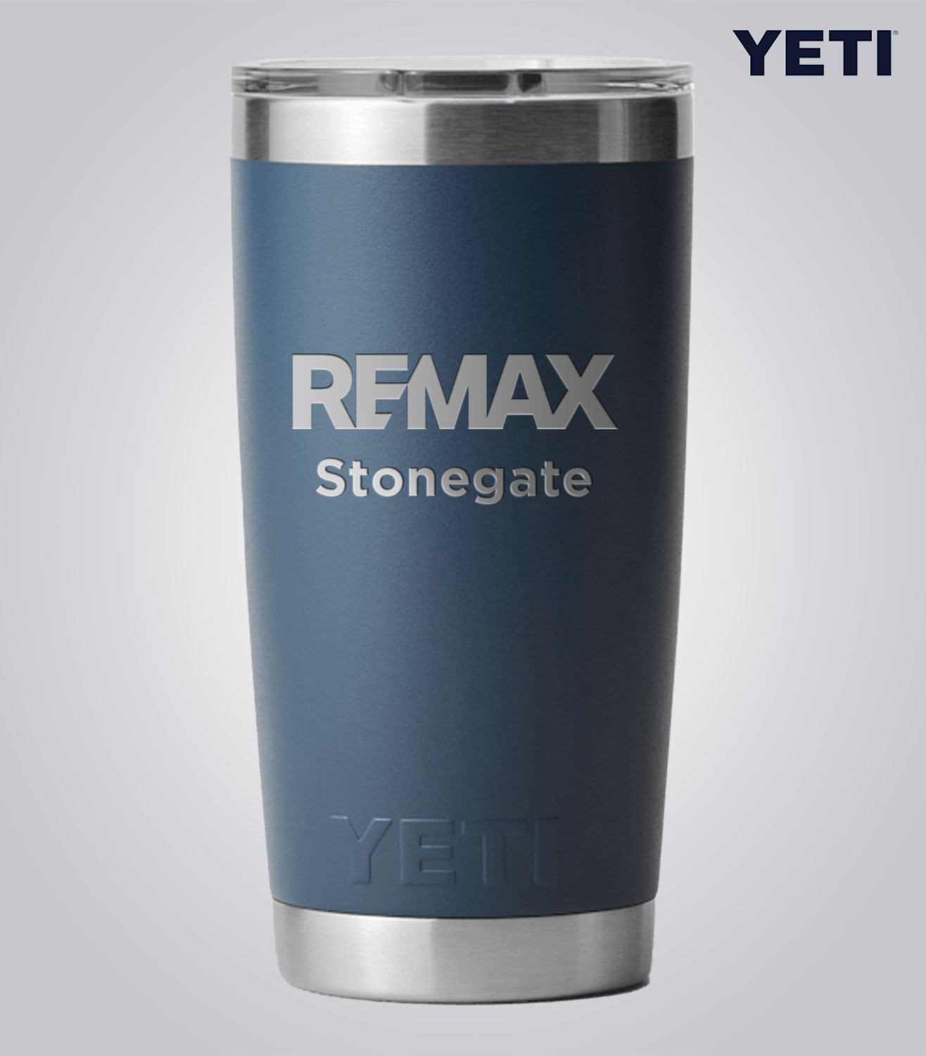 Yeti Rambler 20oz Tumbler With Magslider Lid - Brand Refresh - One Colour Laser Engraving - Custom Branded