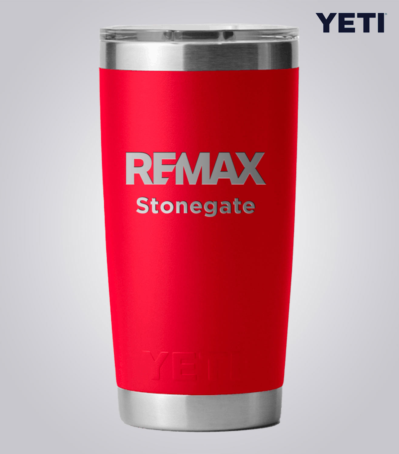 Yeti Rambler 20oz Tumbler With Magslider Lid - Brand Refresh - One Colour Laser Engraving - Custom Branded
