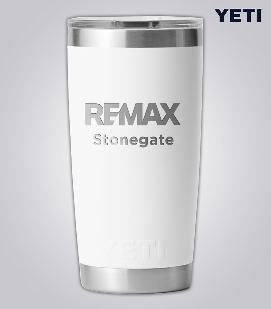 Yeti Rambler 20oz Tumbler With Magslider Lid - Brand Refresh - One Colour Laser Engraving - Custom Branded