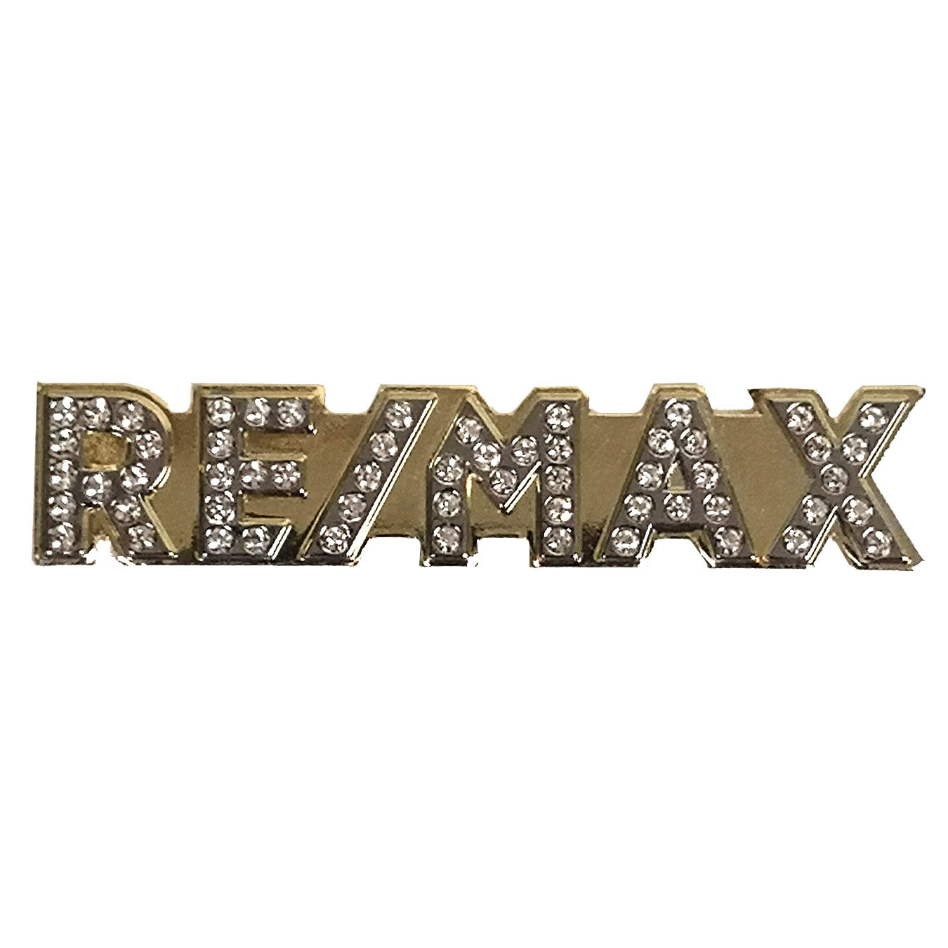 2.5” Gold Glitter RE/MAX Lapel Pin