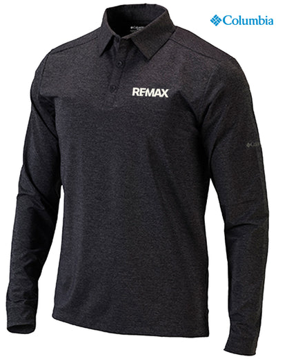 Brand Refresh Adult Columbia Omni-Wick™ Pin High Long Sleeve Polo