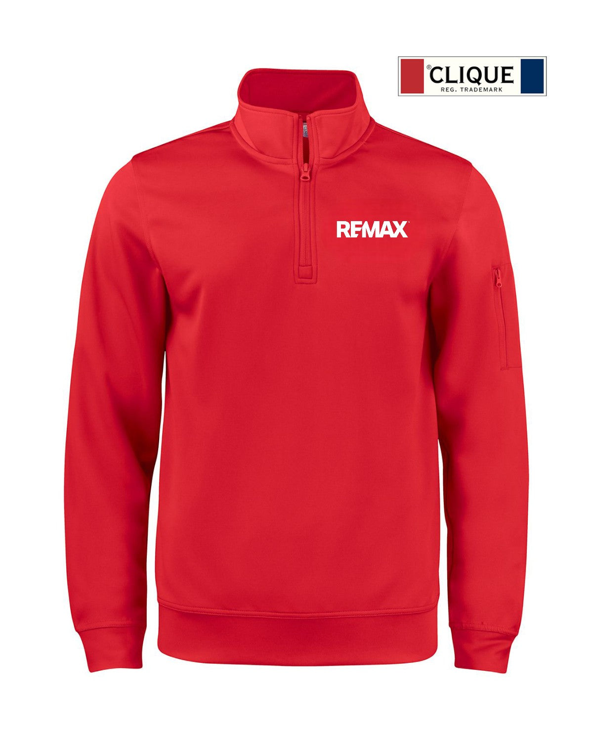 Brand Refresh Clique Lift Eco Performance Half Zip Unisex Pullover - Embroidered