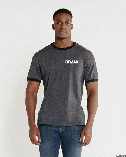Brand Refresh Canadian-Made Unisex 9oz Short-Sleeve Ringer T-Shirt - Embroidered