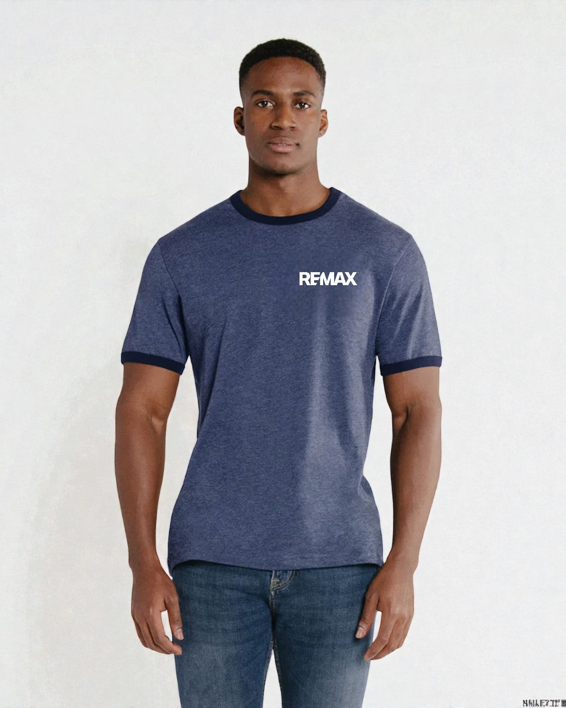 Brand Refresh Canadian-Made Unisex 9oz Short-Sleeve Ringer T-Shirt - Embroidered