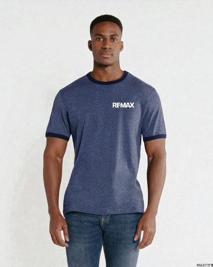 Brand Refresh Canadian-Made Unisex 9oz Short-Sleeve Ringer T-Shirt - Embroidered