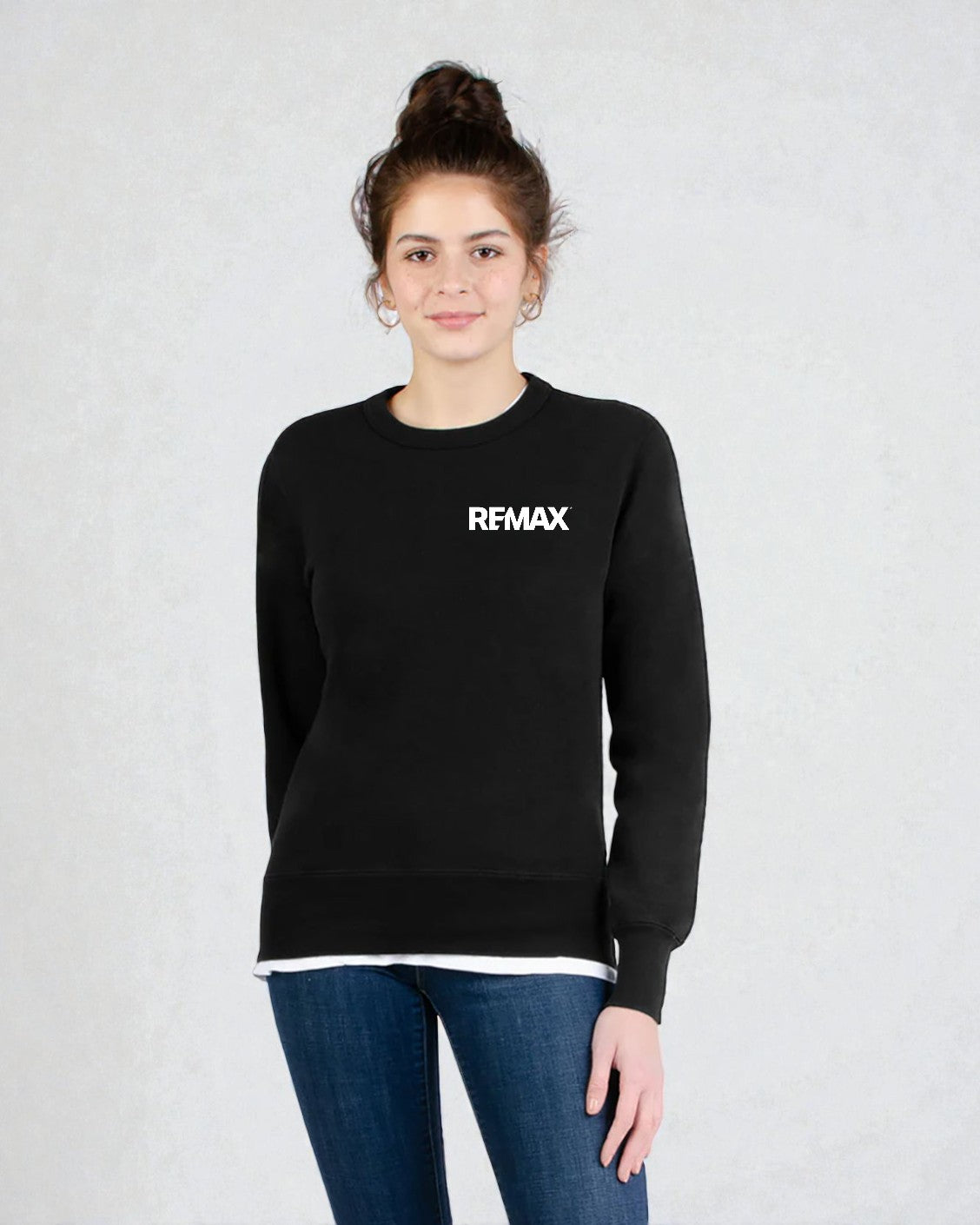 Brand Refresh Canadian-Made Unisex 16oz Slim Fit Crewneck Sweatshirt - Embroidered