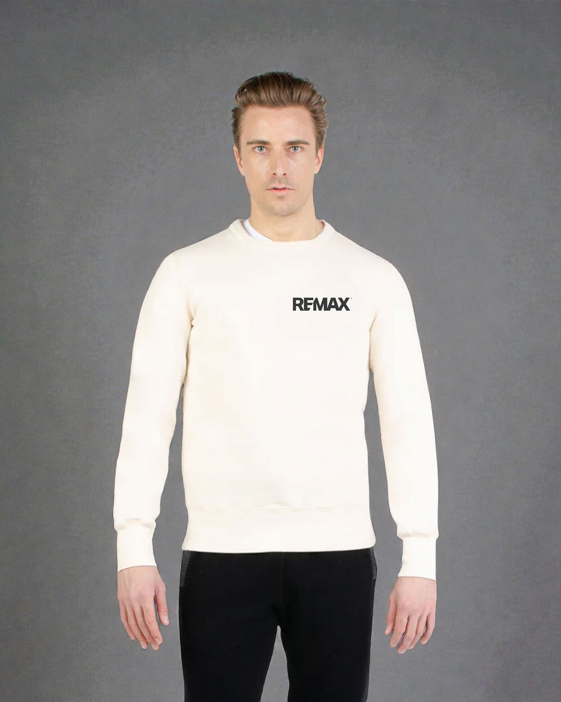 Brand Refresh Canadian-Made Unisex 16oz Slim Fit Crewneck Sweatshirt - Embroidered