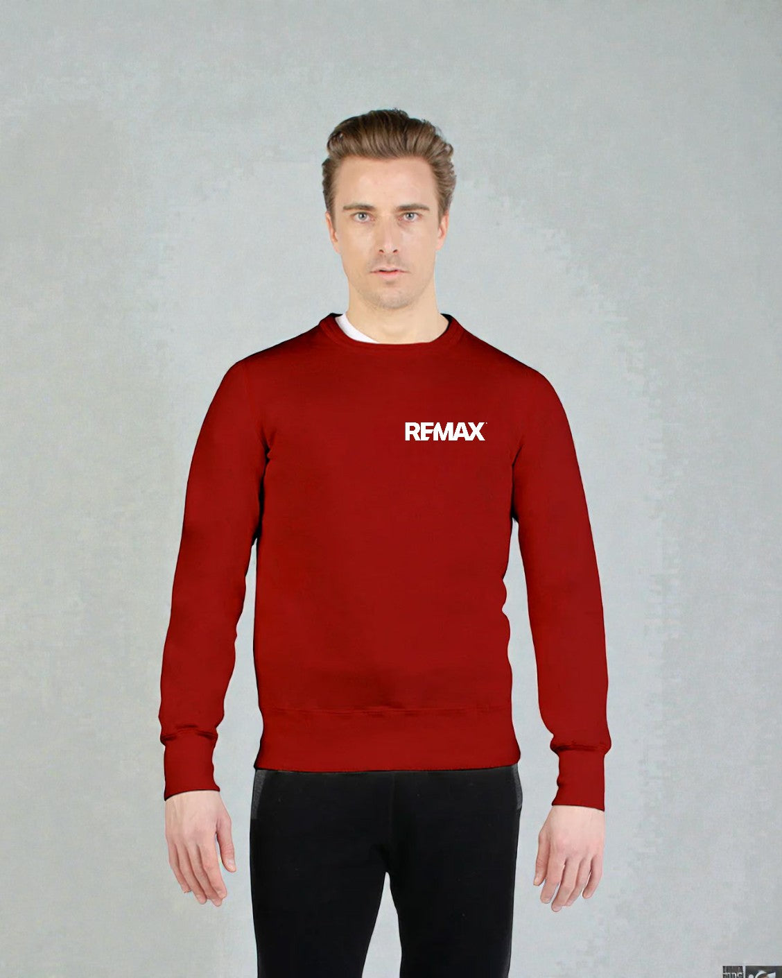 Brand Refresh Canadian-Made Unisex 16oz Slim Fit Crewneck Sweatshirt - Embroidered
