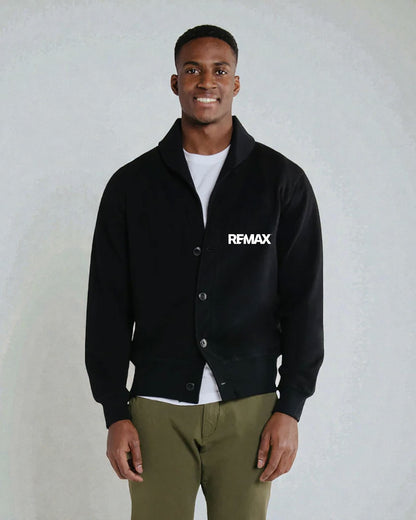 Brand Refresh Canadian-Made Unisex 14oz Shawl Neck Cardigan - Embroidered