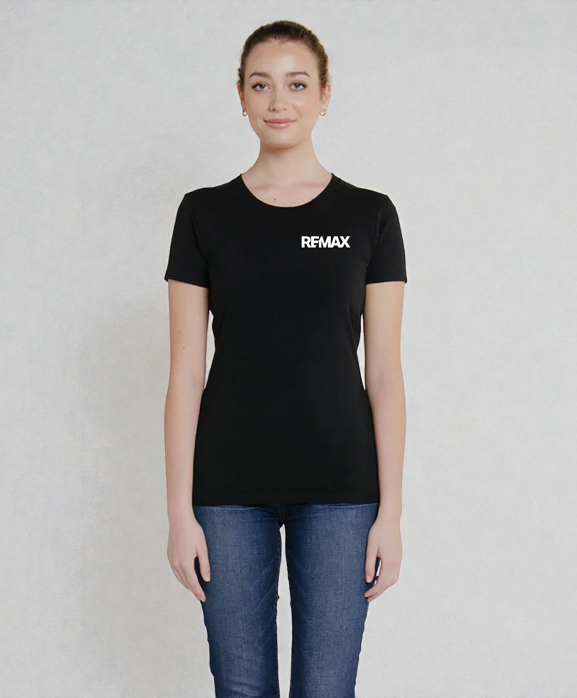 Brand Refresh Canadian-Made Women's 7.5oz Short-Sleeve Crewneck T-Shirt - Embroidered