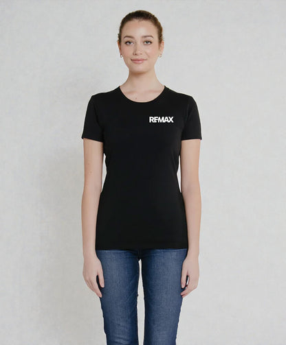 Brand Refresh Canadian-Made Women's 7.5oz Short-Sleeve Crewneck T-Shirt - Embroidered