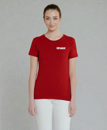 Brand Refresh Canadian-Made Women's 7.5oz Short-Sleeve Crewneck T-Shirt - Embroidered