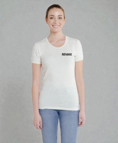 Brand Refresh Canadian-Made Women's 9oz Short-Sleeve Ringer T-Shirt - Embroidered