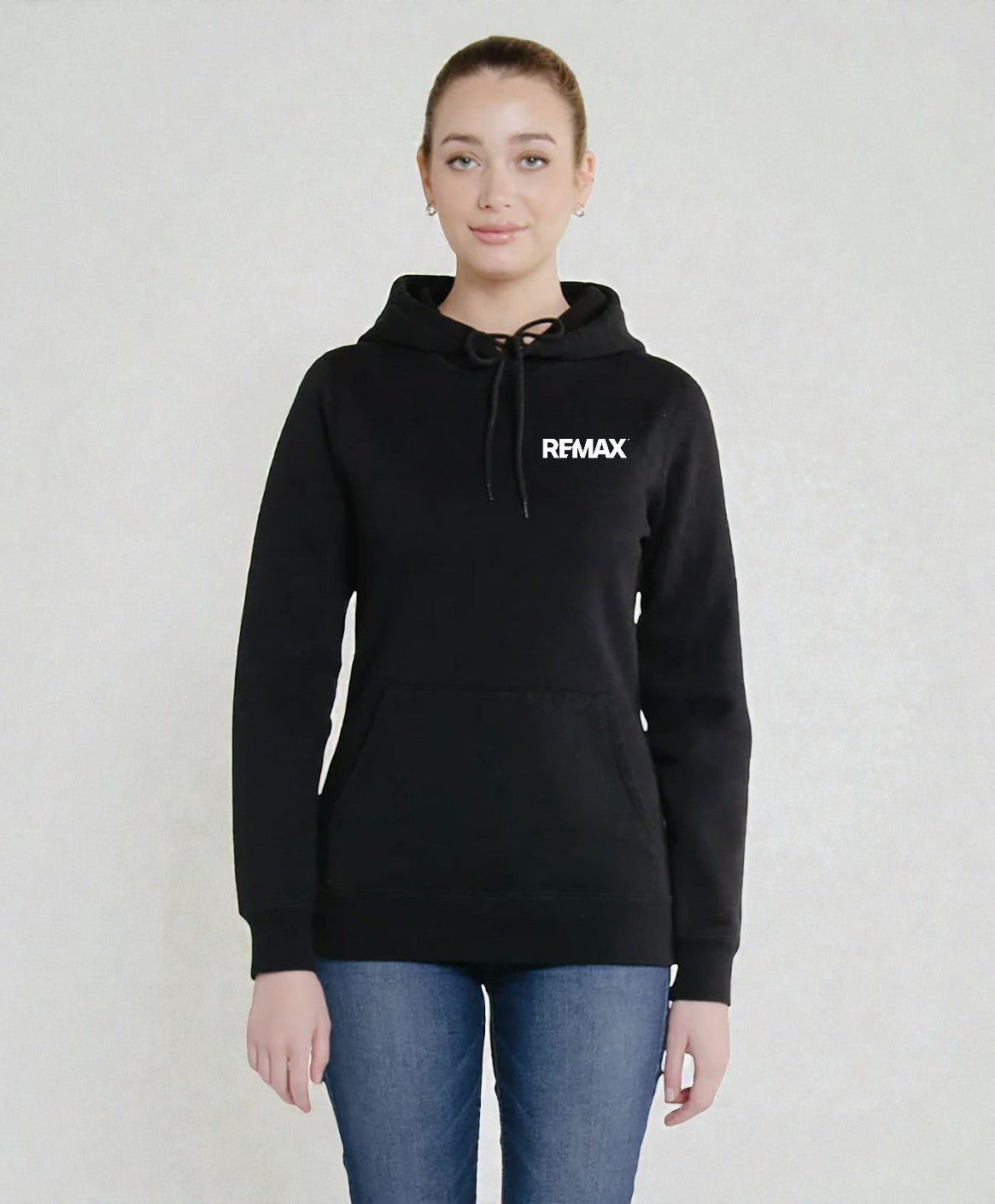 Brand Refresh Canadian-Made Women's 16oz Pullover Kangaroo Hoodie - Embroidered