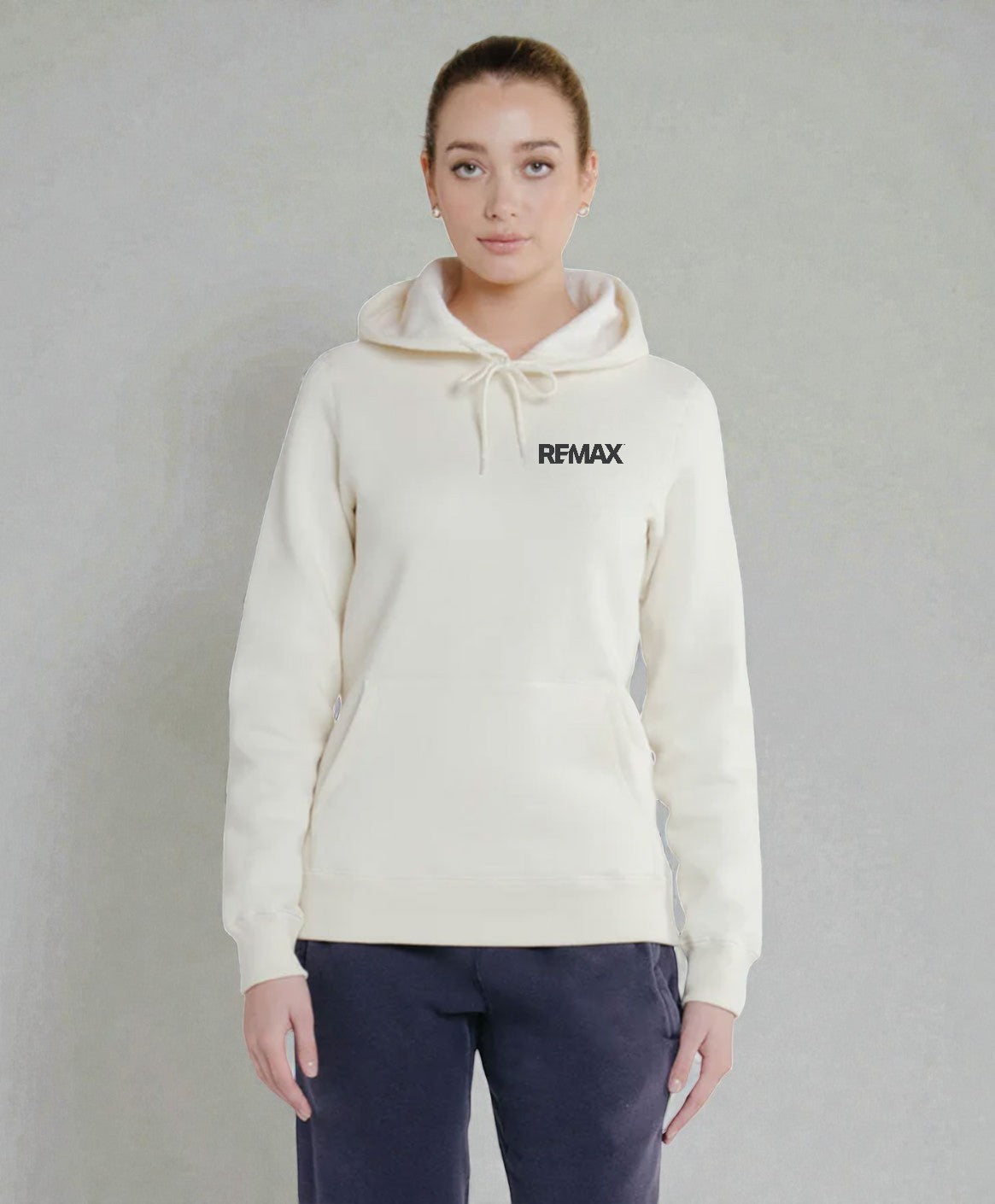 Brand Refresh Canadian-Made Women's 16oz Pullover Kangaroo Hoodie - Embroidered