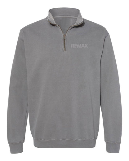 Brand Refresh Adult Garment-Dyed Quarter Zip Sweatshirt
