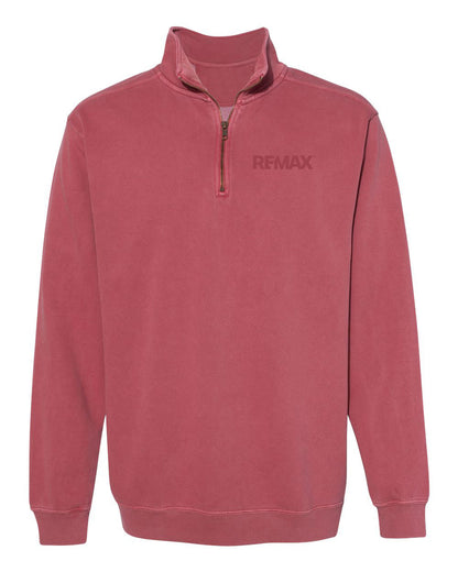Brand Refresh Adult Garment-Dyed Quarter Zip Sweatshirt