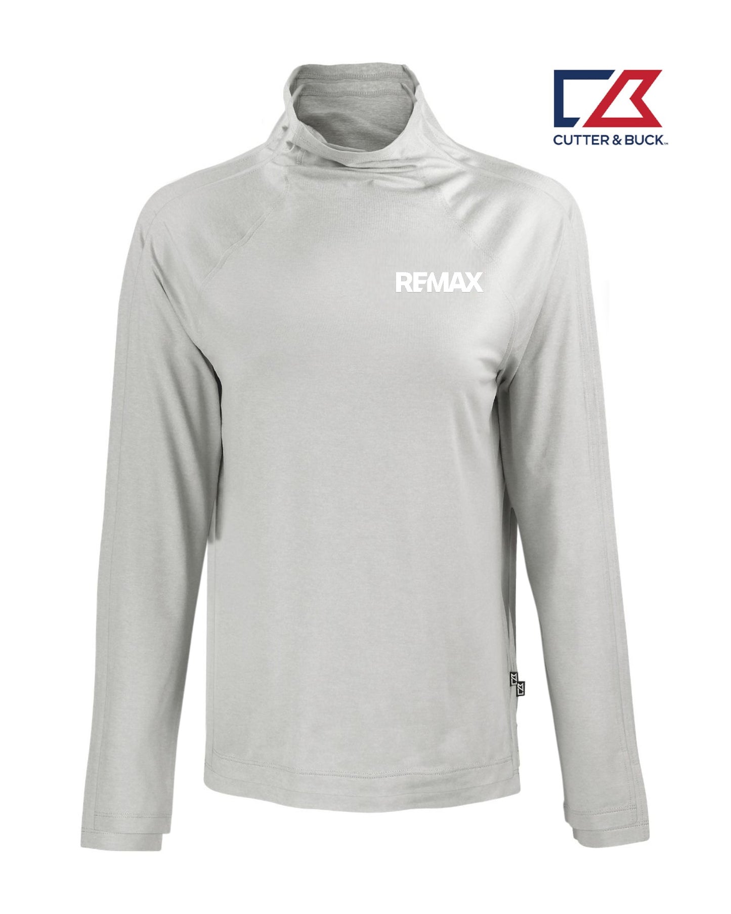 Brand Refresh Cutter & Buck Coastline Epic Comfort Eco Recycled Womens Funnel Neck Pullover - Embroidered