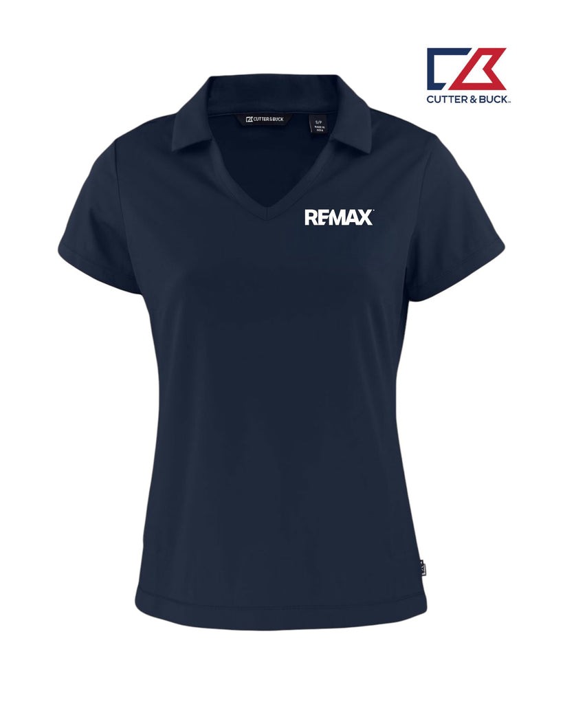 Brand Refresh Cutter & Buck Daybreak Eco Recycled Womens V-neck Sportshirt - Embroidered