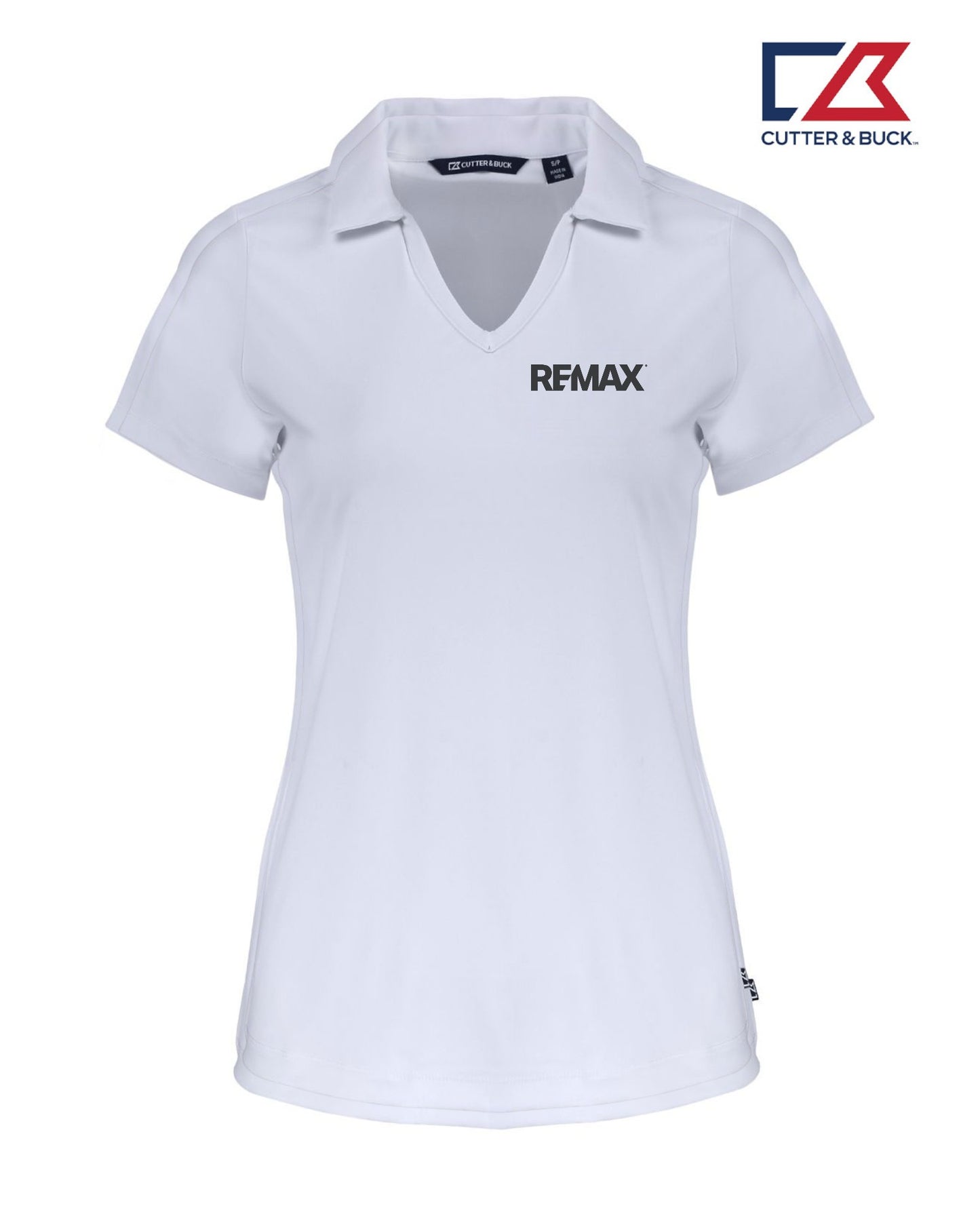 Brand Refresh Cutter & Buck Daybreak Eco Recycled Womens V-neck Sportshirt - Embroidered