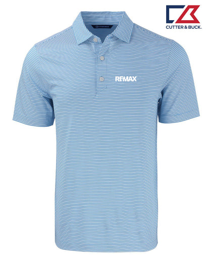 Brand Refresh 3Cutter & Buck Forge Eco Double Stripe Stretch Recycled Mens Sportshirt - Embroidered