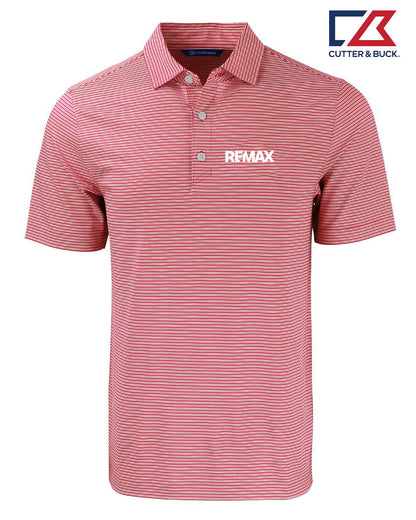 Brand Refresh 3Cutter & Buck Forge Eco Double Stripe Stretch Recycled Mens Sportshirt - Embroidered