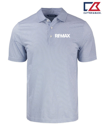 Brand Refresh Cutter & Buck Pike Eco Symmetry Print Stretch Recycled Mens Sportshirt - Embroidered