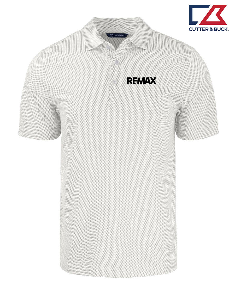 Brand Refresh Cutter & Buck Pike Eco Symmetry Print Stretch Recycled Mens Sportshirt - Embroidered