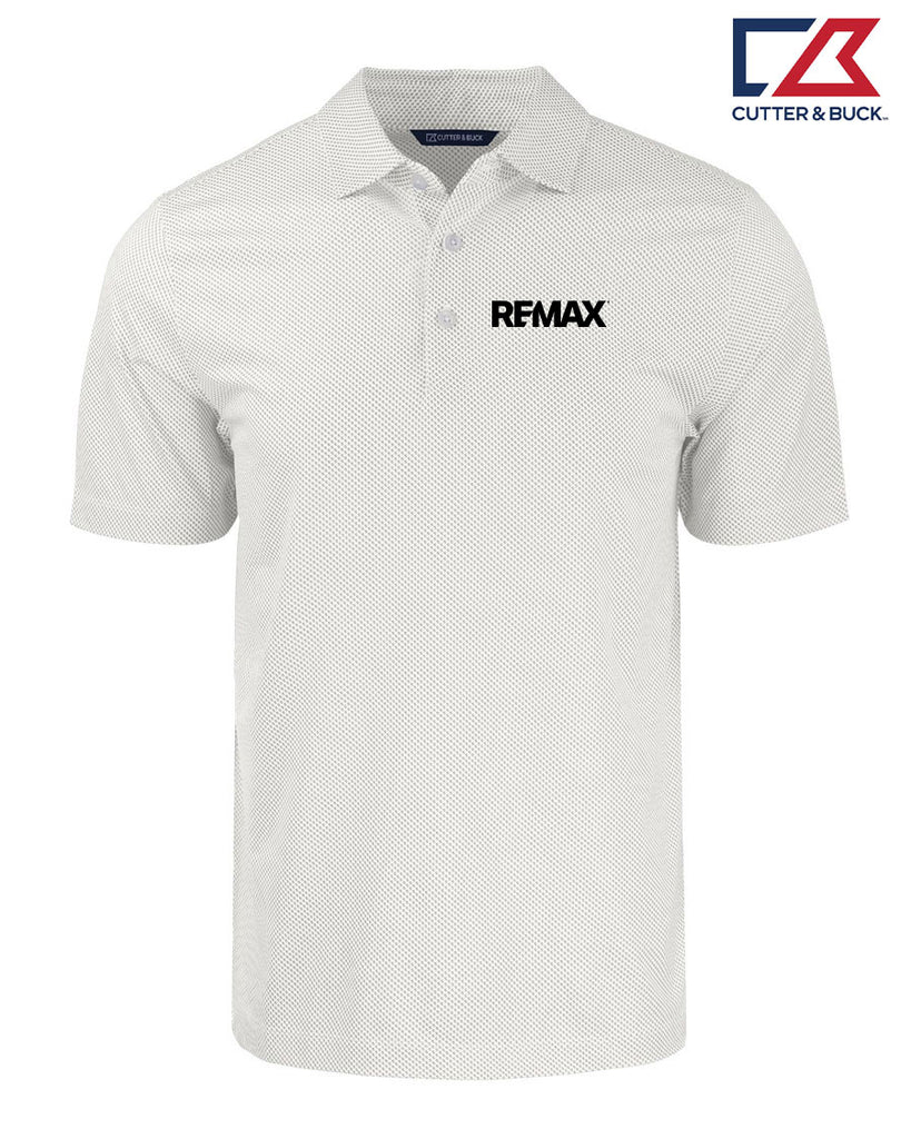 Brand Refresh Cutter & Buck Pike Eco Symmetry Print Stretch Recycled Mens Sportshirt - Embroidered