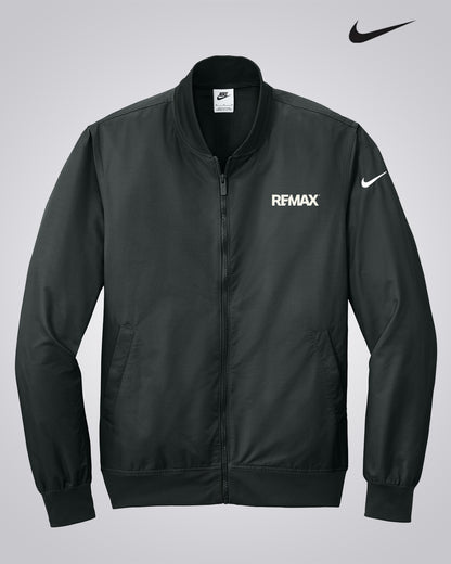 Black jacket with 'REMAX' logo on a gray background