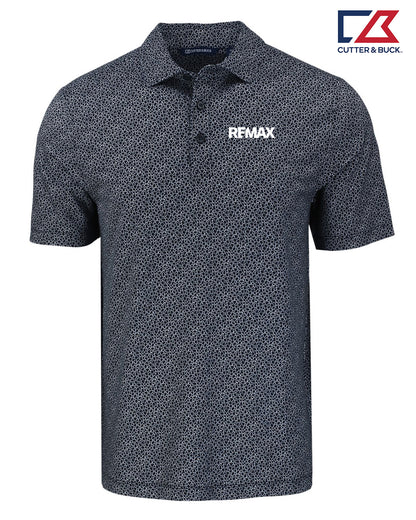 Brand Refresh Cutter & Buck Pike Eco Pebble Print Stretch Recycled Men's Sportshirt - Embroidered